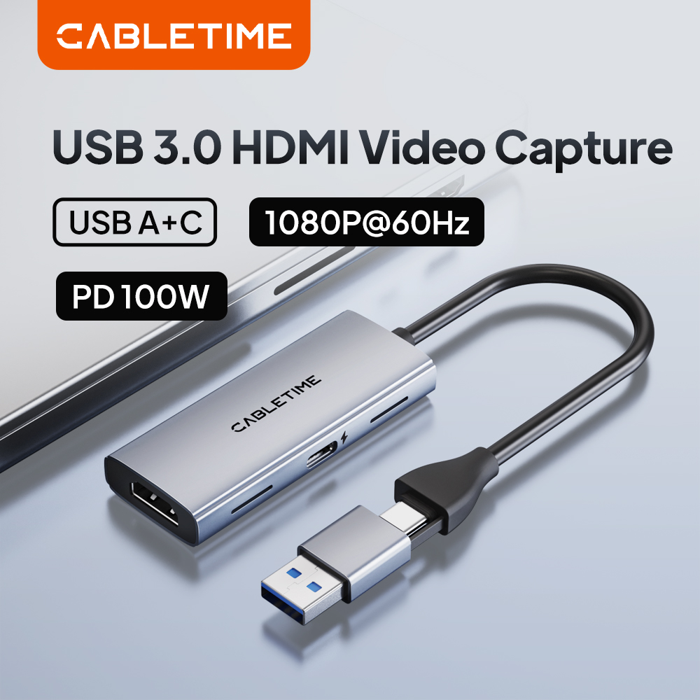 Usb C To Hdmi - CABLETIME USB 3.0 HDMI Video Capture