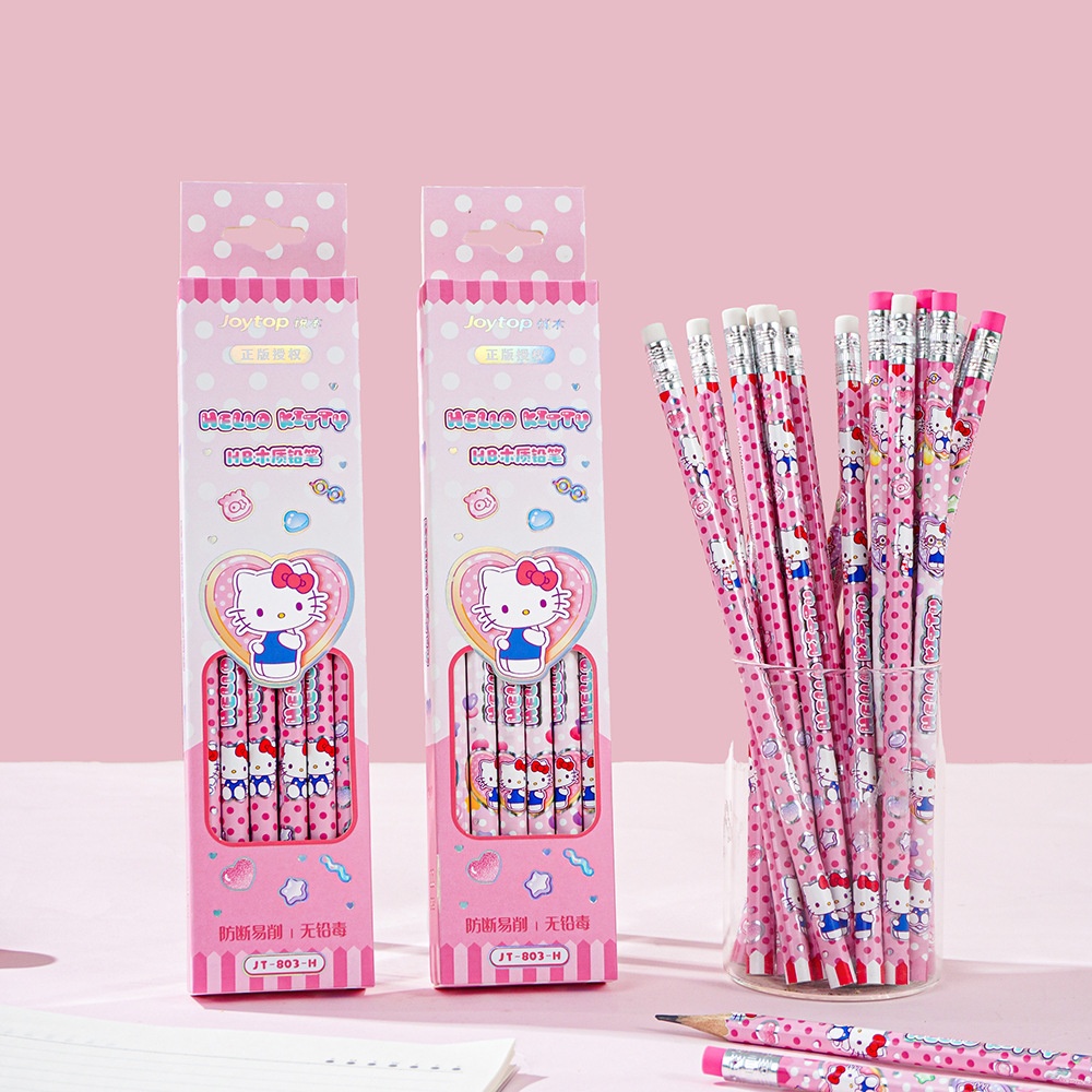 Tech Office Accessories - 12Pcs Genuine Sanrio Hello Kitty HB