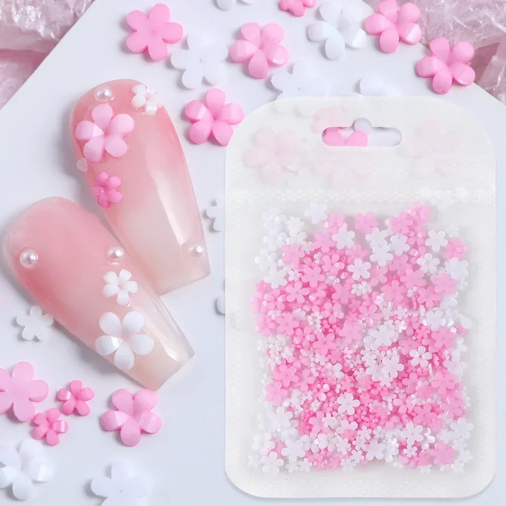 Trending Tech Accessories - 400pcs Acrylic Flower 3D Nail Art