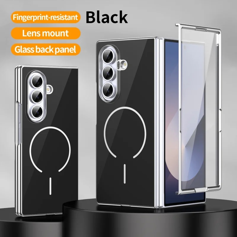 Tech Accessories Business - Glass Magnetic Folding Phone Case for