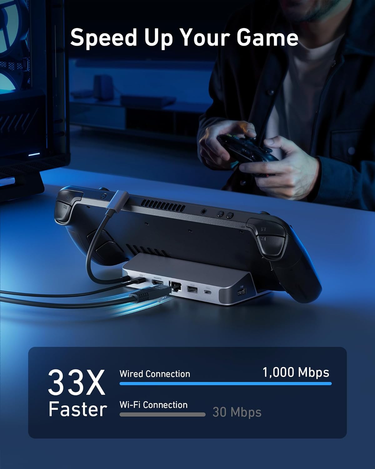 Usb C To Hdmi - Anker Charging Station for Steam Deck/ROG