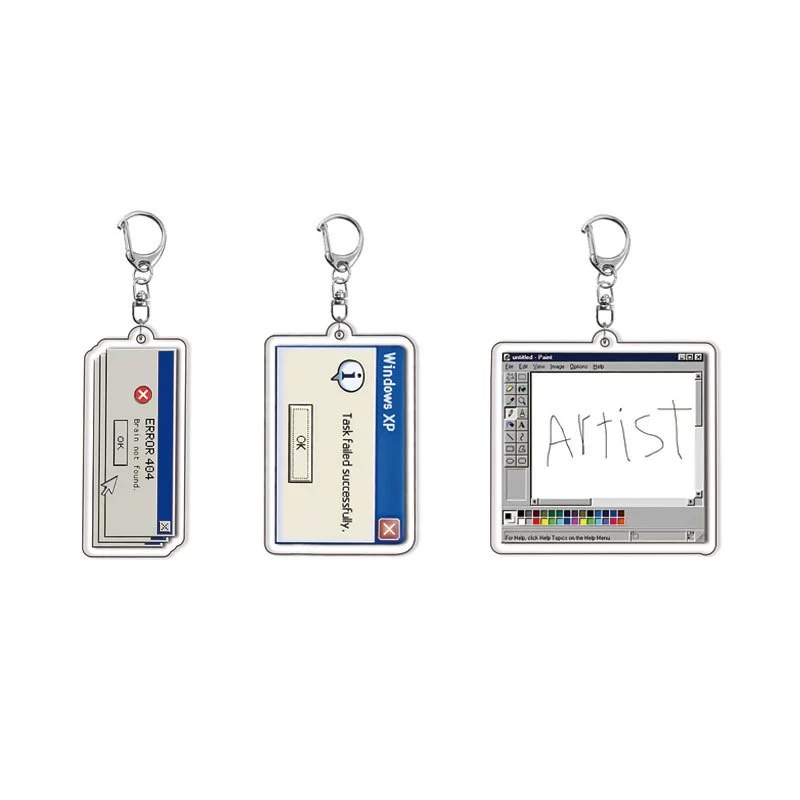 Tech Keychain Accessories - Access Denied Funny Meme Acrylic Keychain