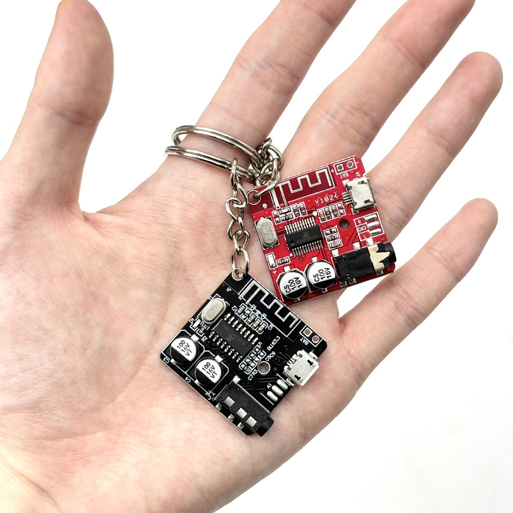 Tech Keychain Accessories - Retro Tech Aesthetic PCB and Metal