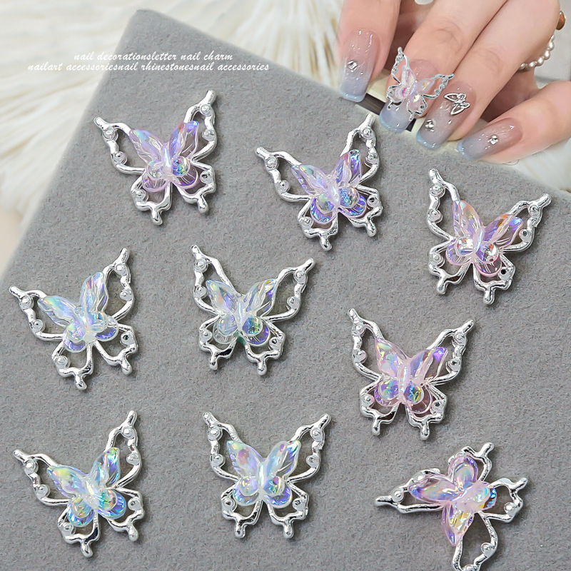 Trending Tech Accessories - 10PCS 3D Aurora Hollow Nail Art