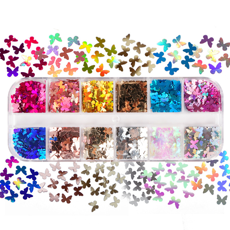 Vet Tech Accessories - Mix Color Fluorescent Butterfly Glitter Eyelash
