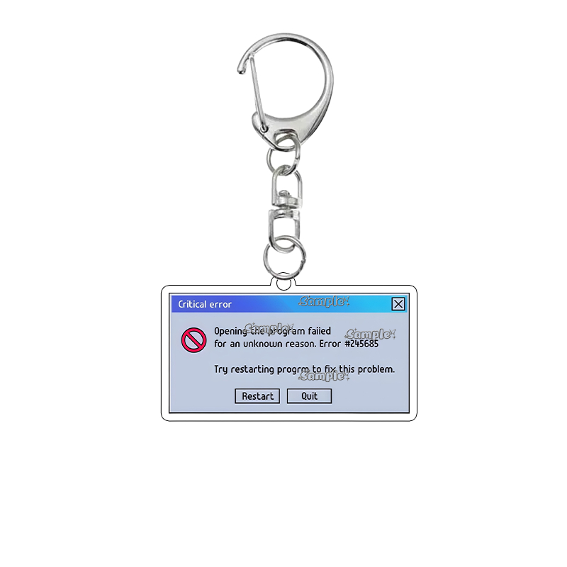 Creative  Acrylic Keychain Ret - Tech Keychain Accessories 评论和价格