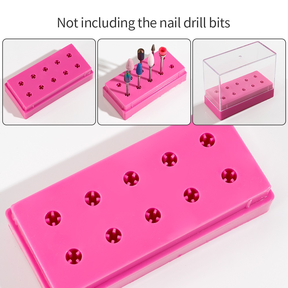 7 /10 Holes Nail Art Bit Stora - Tech Accessories Box 评论和价格