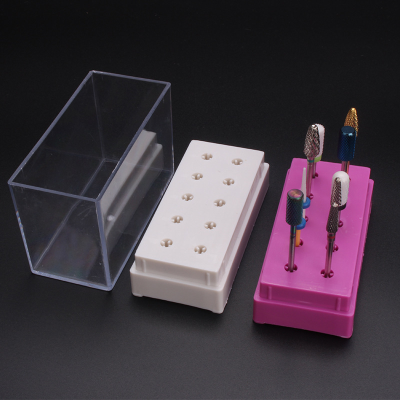 7 /10 Holes Nail Art Bit Stora - Tech Accessories Box 评论和价格