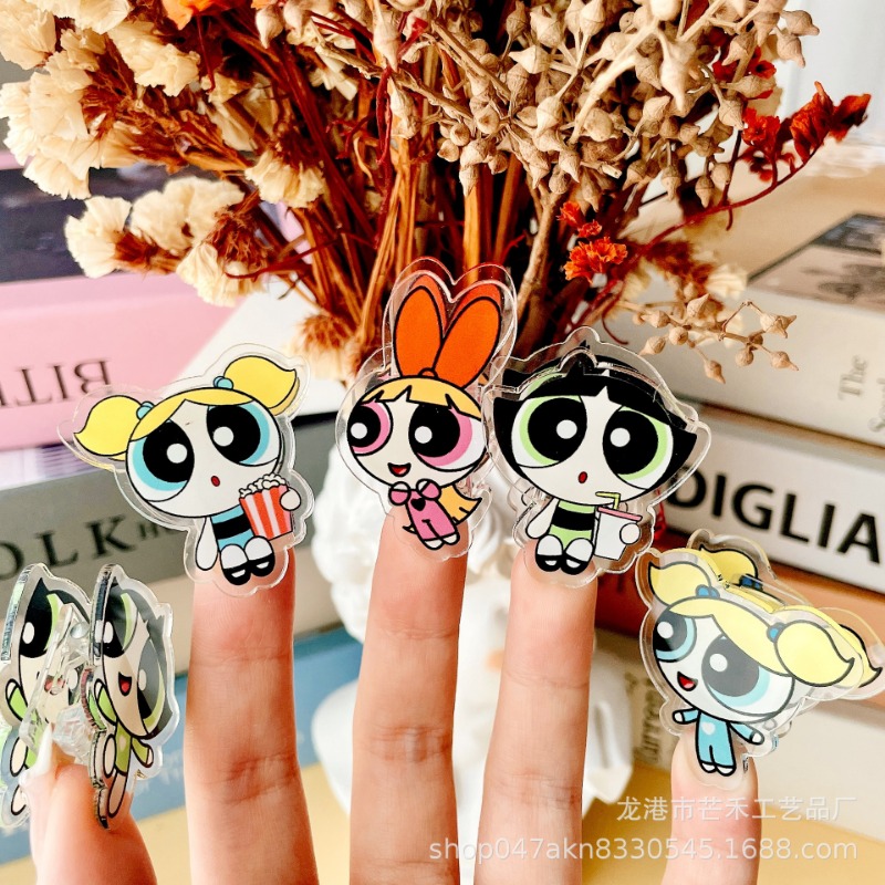 6PCS Kawaii The Powerpuffs Gir - Tech Office Accessories 评论和价格