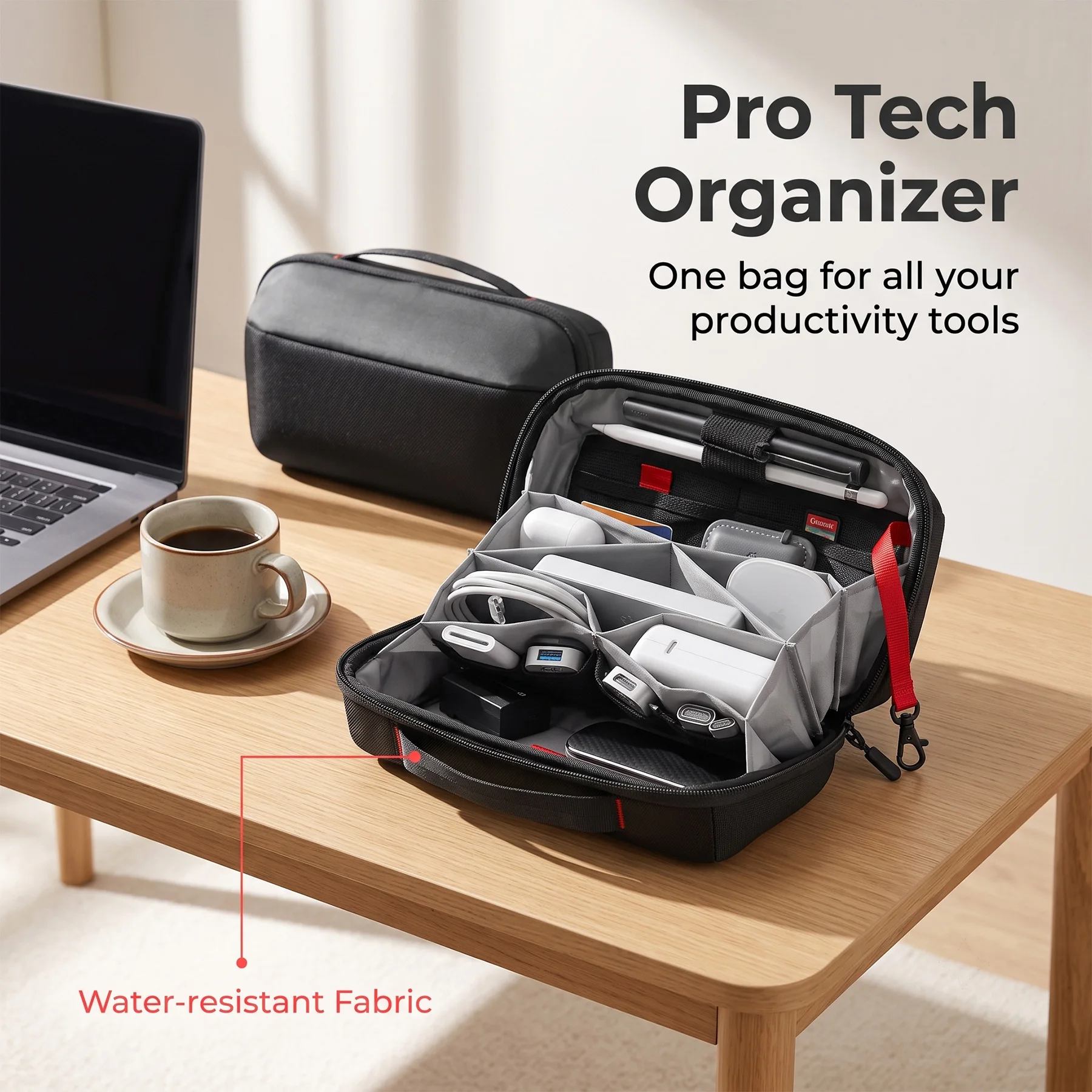Travel Tech Organizer Pouch, W - Tech Accessories Box 评论和价格