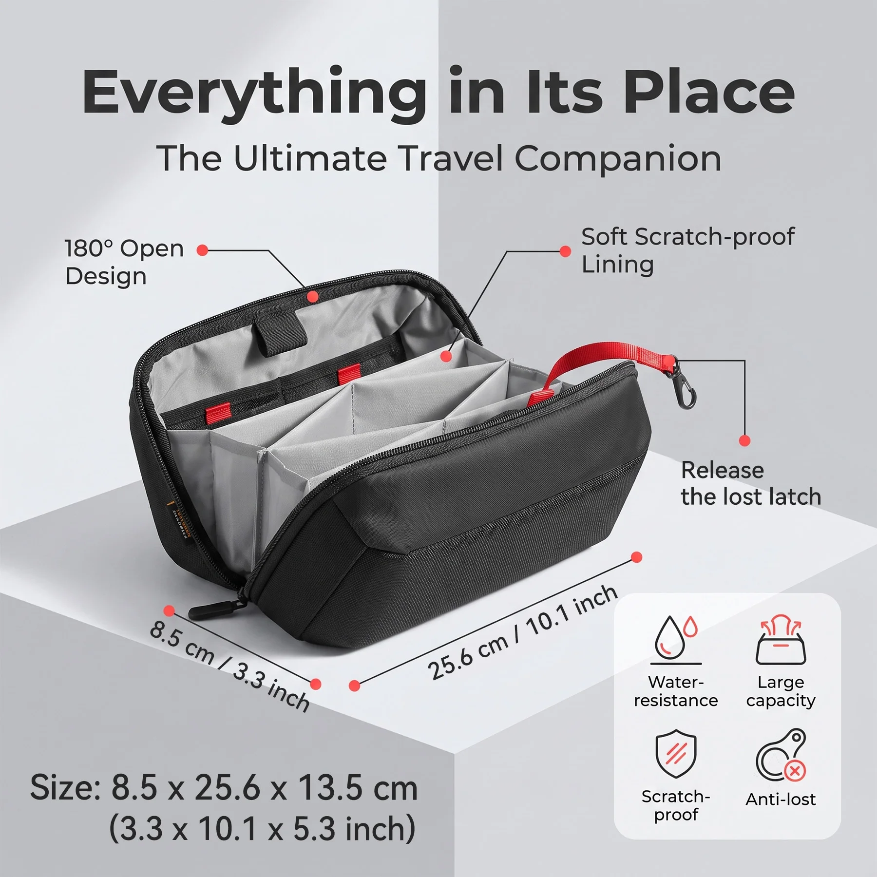 Travel Tech Organizer Pouch, W - Tech Accessories Box 评论和价格