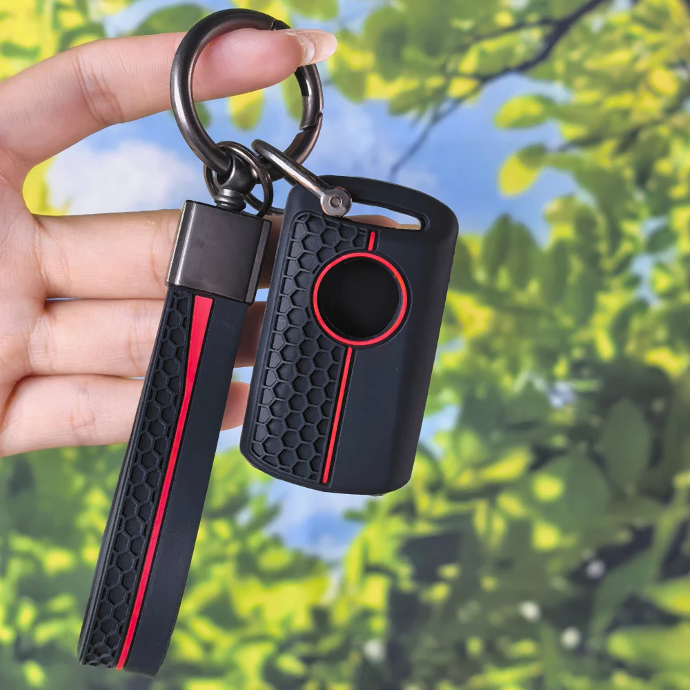 Contoured Honeycomb Key Shell  - Tech Keychain Accessories 评论和价格