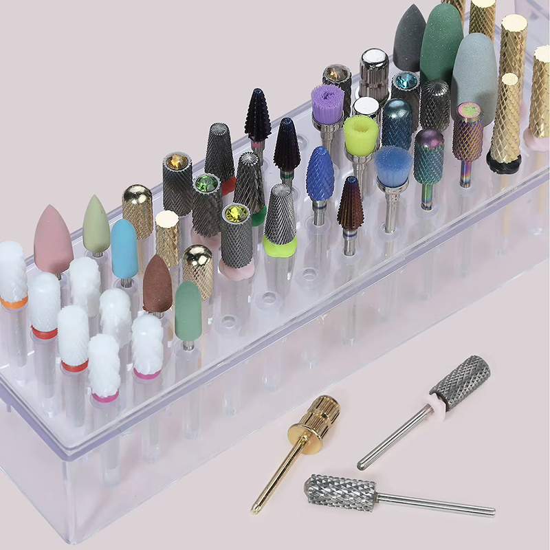 48 Holes Clear Nail Drill Bits - Tech Accessories Box 评论和价格