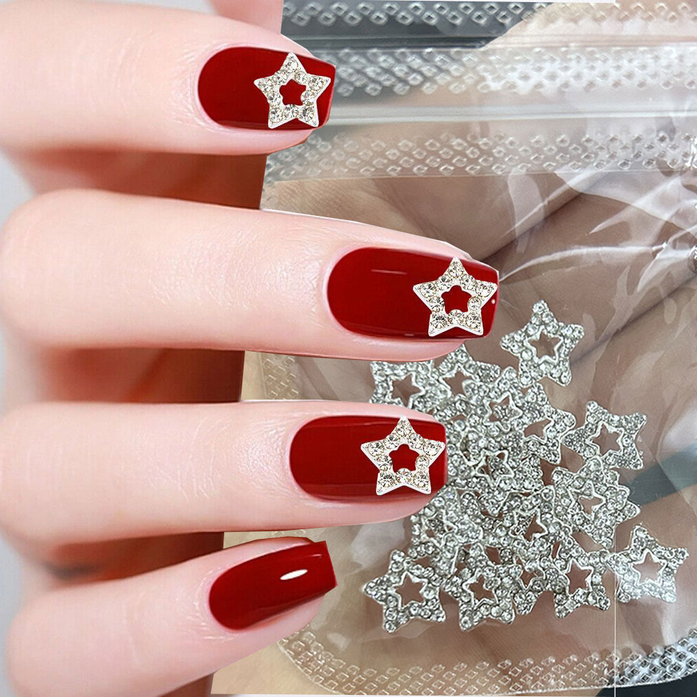 10Pcs Star Alloy Nail Art Jewe - Trending Tech Accessories 评论和价格