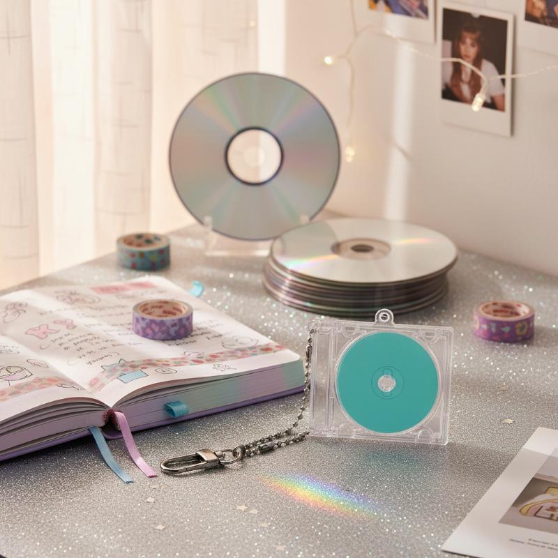 CD Disc Case Key Chain - Perip - Tech Keychain Accessories 评论和价格