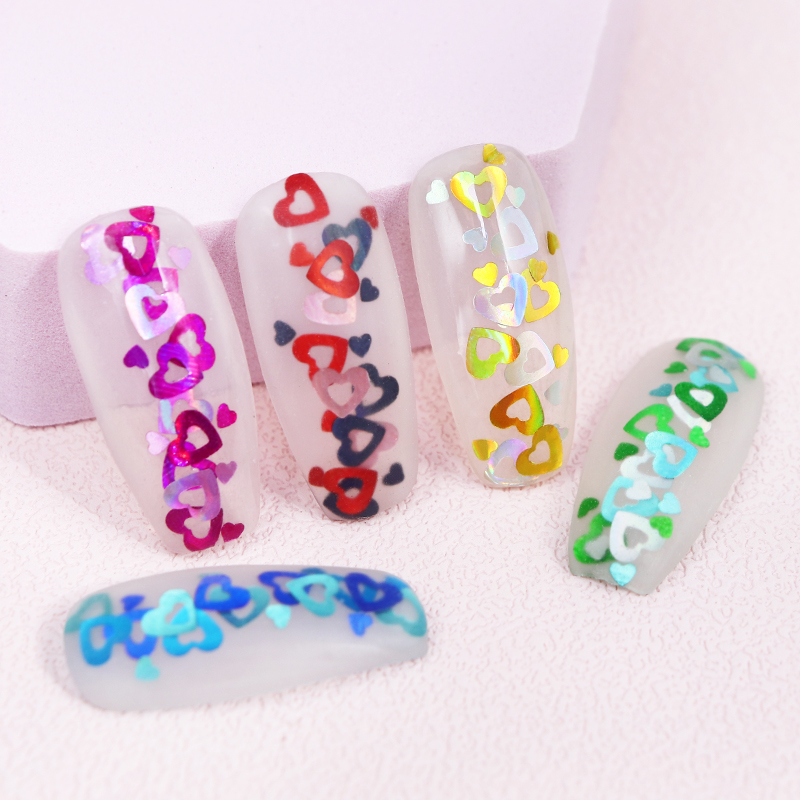 Holographic Love Heart Nail Ar - Tech Accessories Box 评论和价格