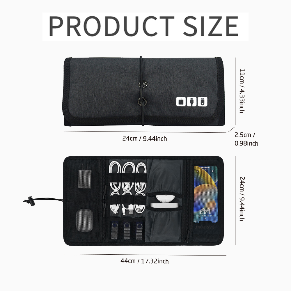 Tech Organizer Bag Cable Stora - Tech Office Accessories 评论和价格