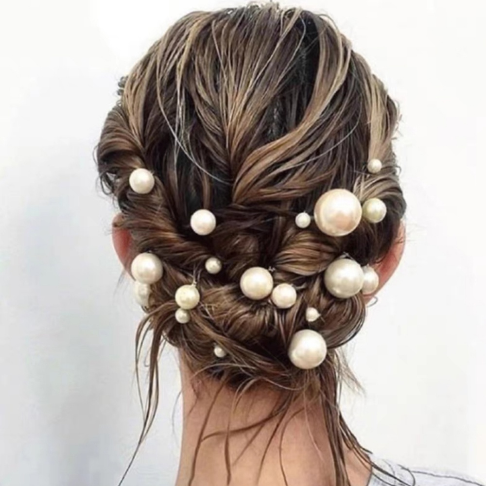Pearl Crystal Hair Pins Comb S - Tech Accessories For Women 评论和价格