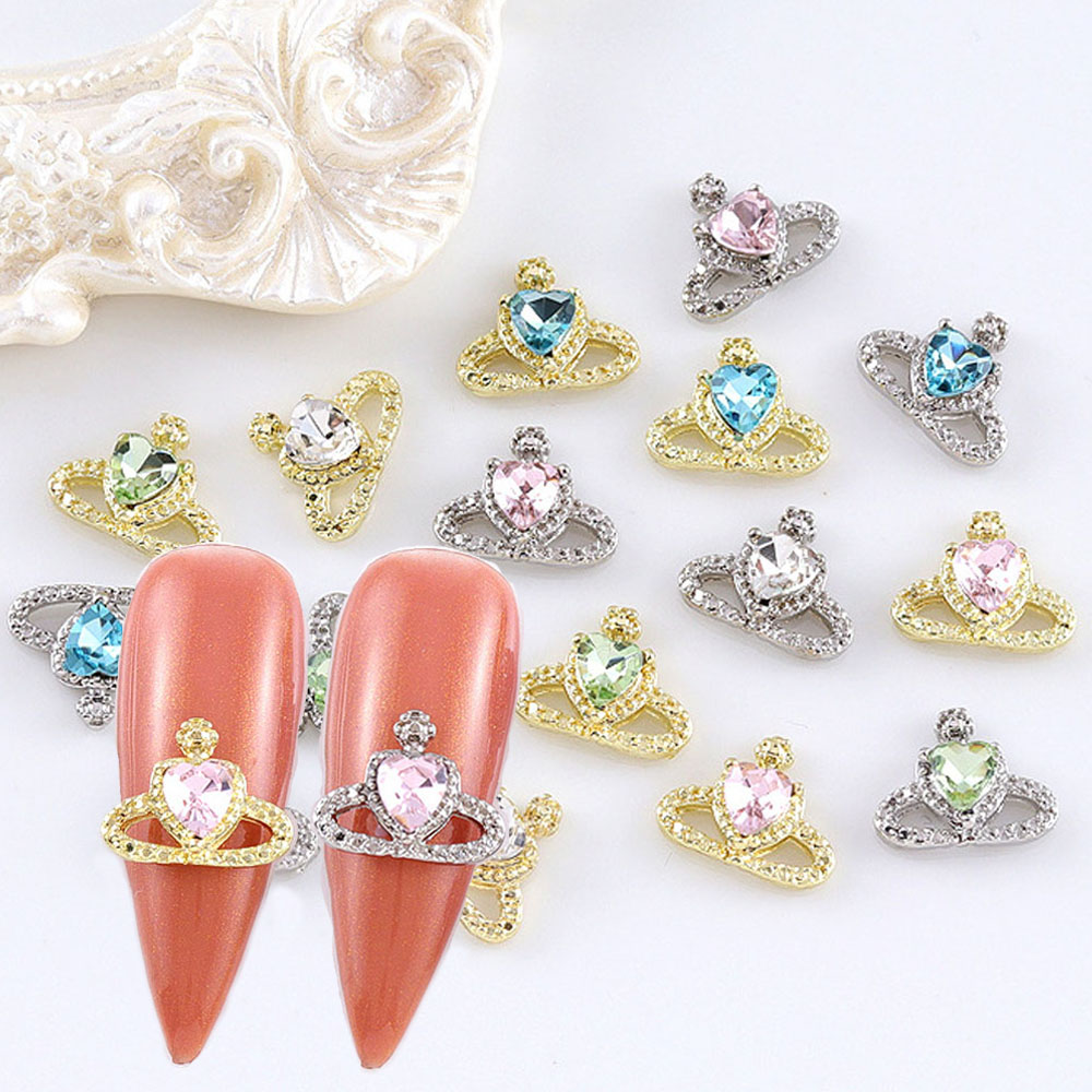 10Pcs/lot 3D Alloy Planet Nail - Trending Tech Accessories 评论和价格