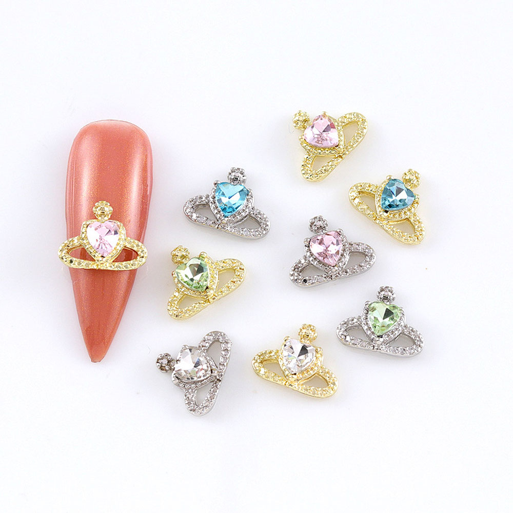 10Pcs/lot 3D Alloy Planet Nail - Trending Tech Accessories 评论和价格