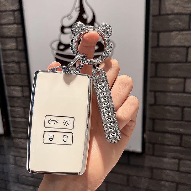 TPU Car Key Case for Renault M - Tech Keychain Accessories 评论和价格