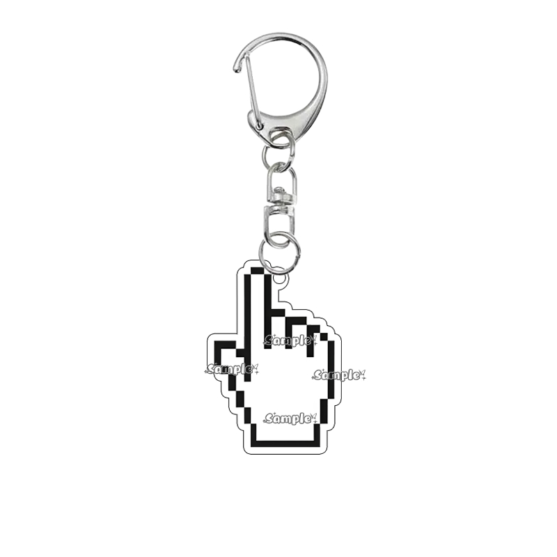 Creative Double-sided Print Re - Tech Keychain Accessories 评论和价格