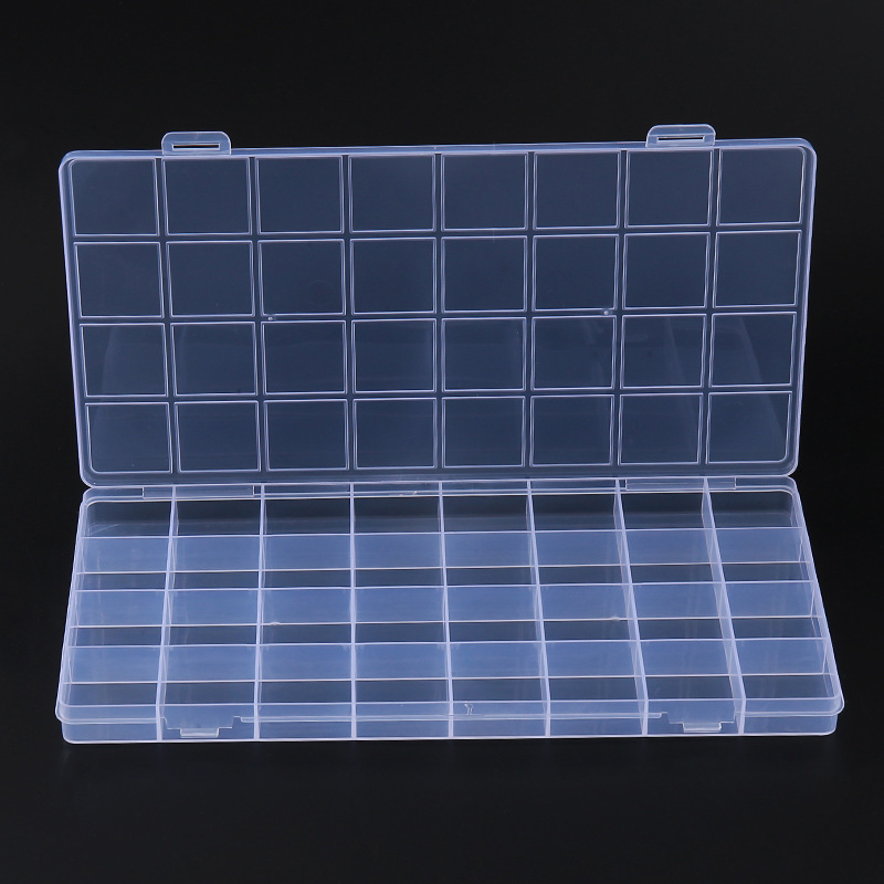32/24/15 Grids Transparent Rec - Tech Accessories Box 评论和价格