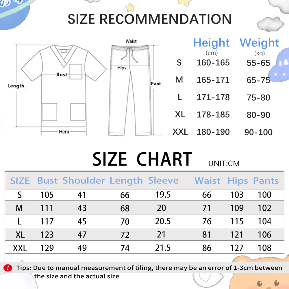 Fashion Surgical Uniforms Medi - Vet Tech Accessories 评论和价格