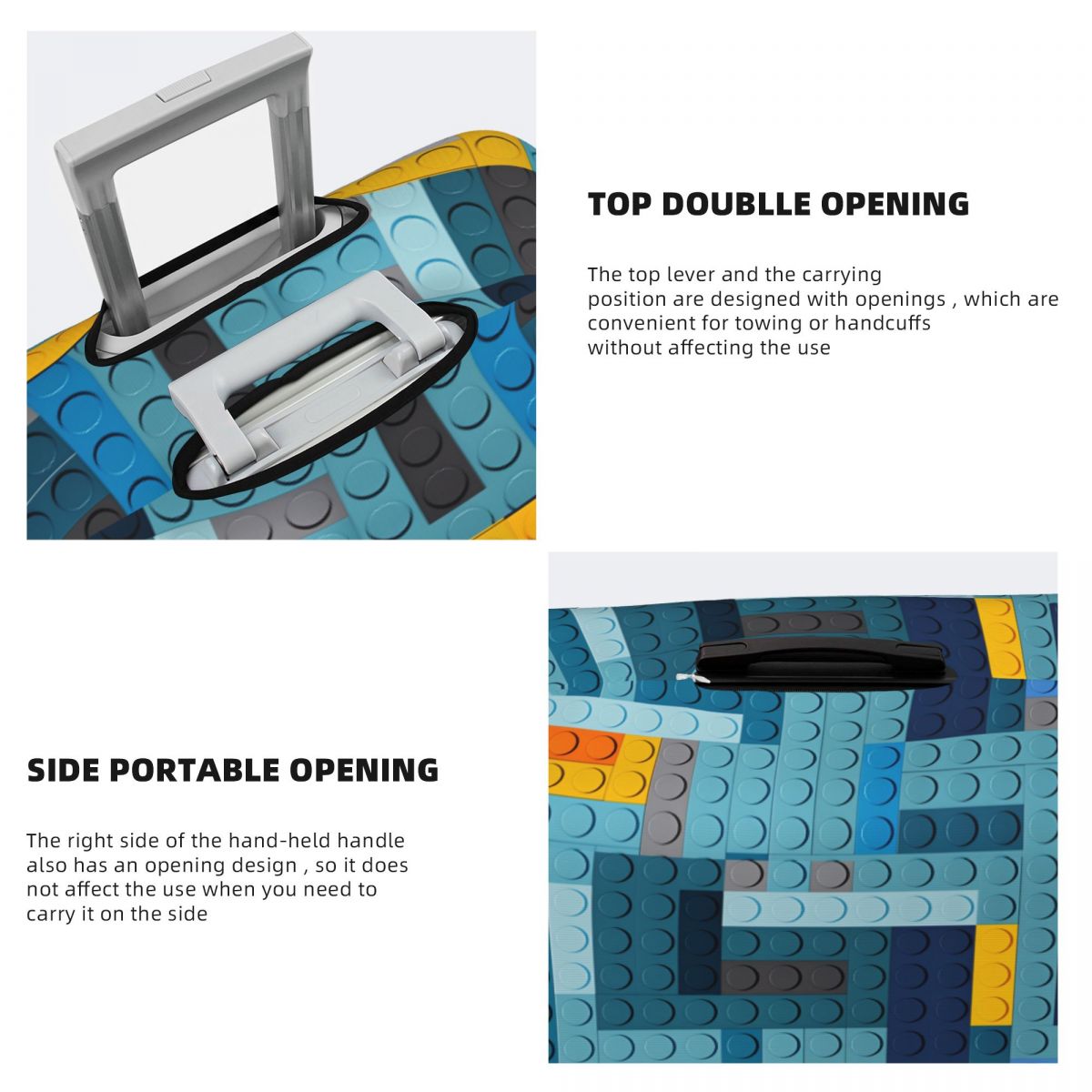 Blue Tech Pixel Building Block - Tech Accessories Business 评论和价格