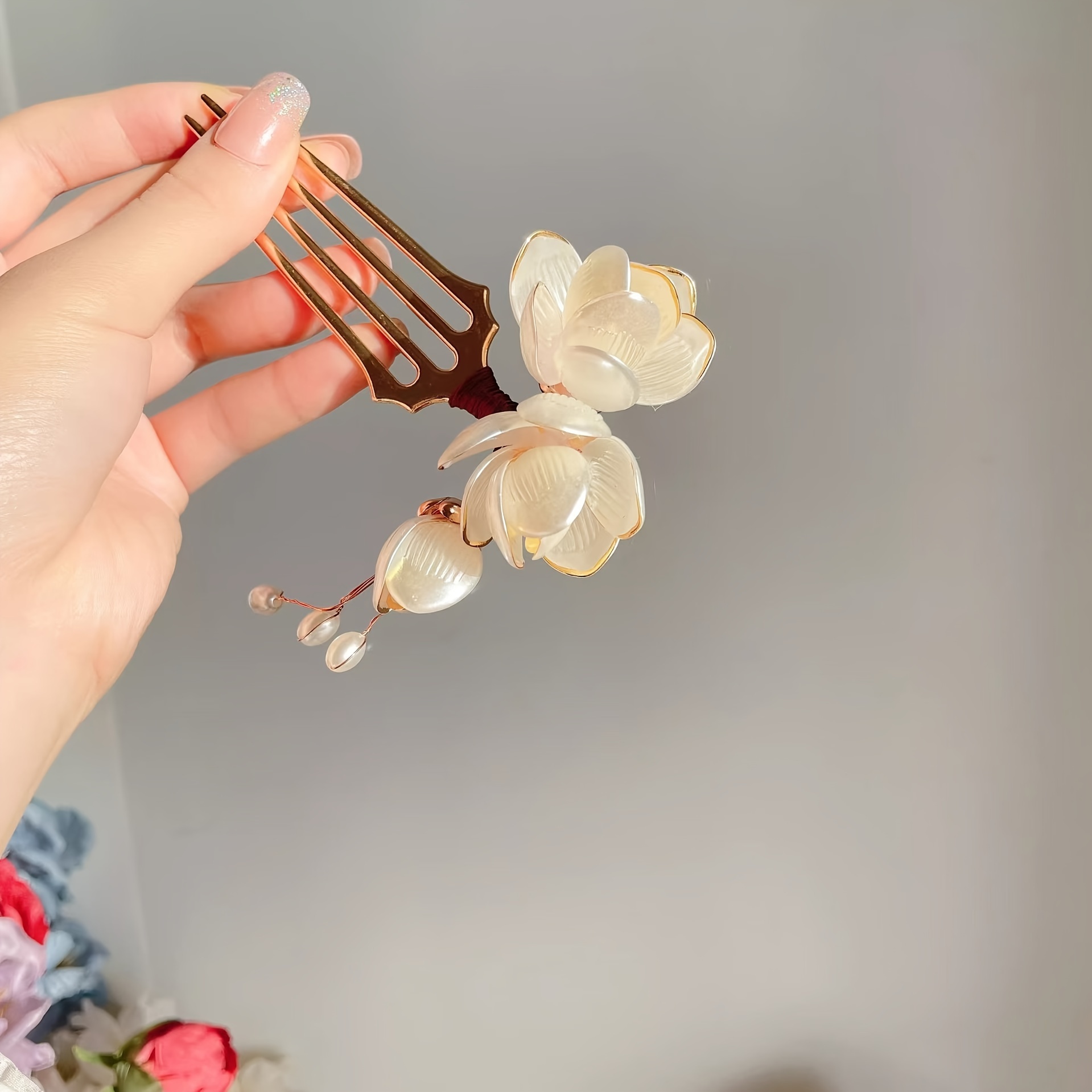 Chinese Style Shell Magnolia F - Tech Accessories For Women 评论和价格
