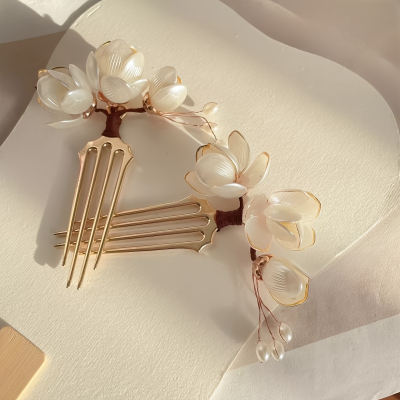 Chinese Style Shell Magnolia F - Tech Accessories For Women 评论和价格